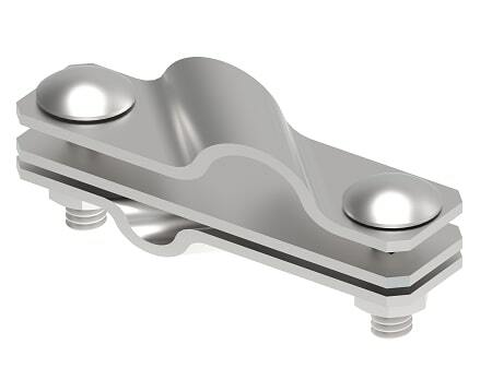 Zdjęcie produktu Złącze przekątne d8-10/b30-40/D20 2 śrubowe Inox V2A
