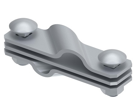 Zdjęcie produktu Złącze przekątne d8-10/b30-40/D20 2 śrubowe Inox V4A