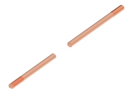 Zdjęcie produktu Uziom miedziowany L-1500 z gwintem 5/8"