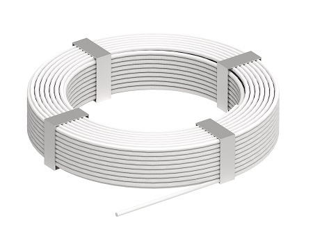 Zdjęcie produktu Drut aluminiowy w białej powłoce PVC d-8mm (10kg-50m)