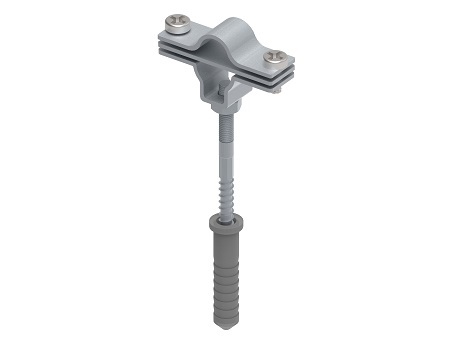 Zdjęcie produktu Uchwyt masztu Fi16 z kołkiem L-100 M8 Inox V2A