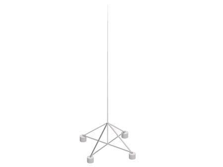 Zdjęcie produktu Maszt odgromowy na czworonogu H-14000 mm