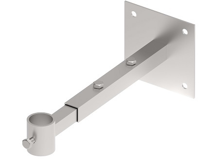 Zdjęcie produktu Uchwyt masztu D-40mm na podstawie regulowanej 300-500 mm Inox